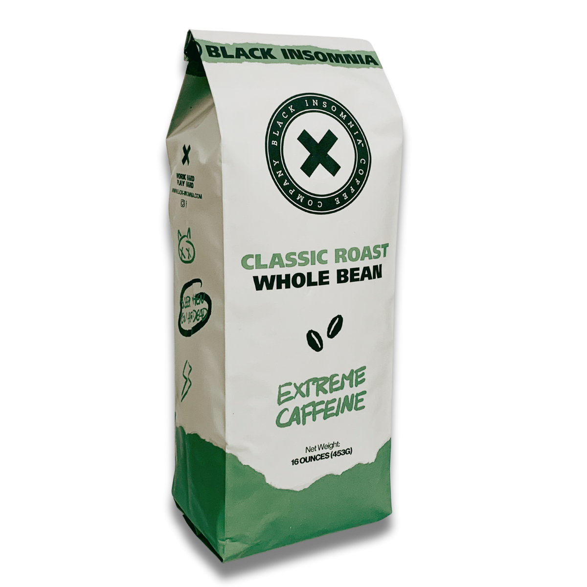 Black Insomnia Coffee | The Strongest Caffeinated Whole Bean Coffee